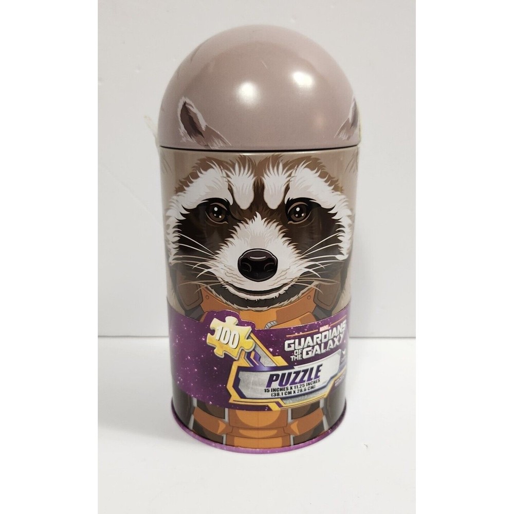 New Marvel Guardians of the Galaxy Rocket Raccoon Puzzle & Keepsake Tin